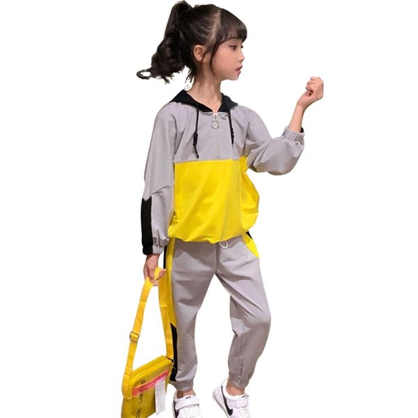 clothes for girls hoodies + pants children's patchwork outfit teenage kids sport clothing 210528, White
clothes for girls hoodies + pants children's patchwork outfit teenage kids sport clothing 210528, White