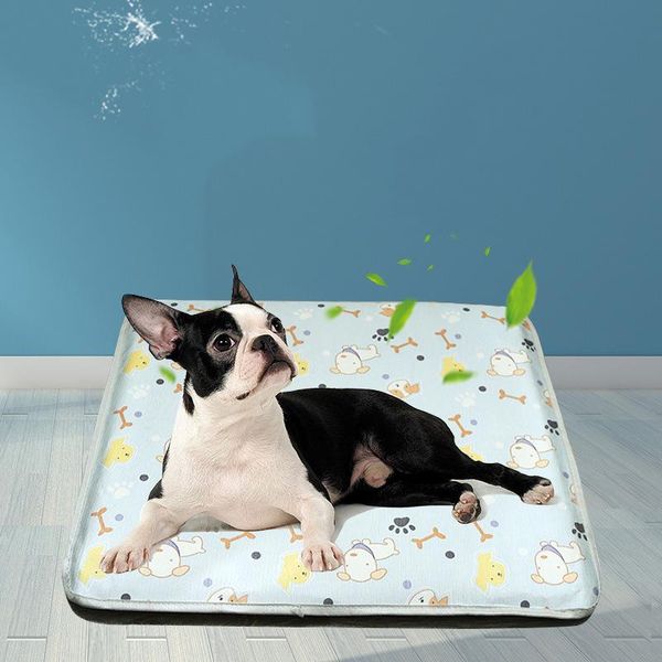 cat beds & furniture summer dog ice silk pad removable and washable breathable heat dissipation soft sponge kennel cooling supplies
cat beds & furniture summer dog ice silk pad removable and washable breathable heat dissipation soft sponge kennel cooling supplies