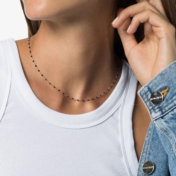 chains womens summer necklace choker jewelry gift stainless steel enamel link cable chain satellite beaded ball necklaces, Silver
chains womens summer necklace choker jewelry gift stainless steel enamel link cable chain satellite beaded ball necklaces, Silver