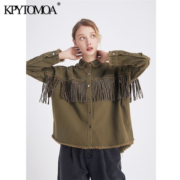 vintage stylish fringe beaded loose denim jacket coat women fashion long sleeve frayed trim ladies outerwear chaqueta mujer 211014, Black;brown
vintage stylish fringe beaded loose denim jacket coat women fashion long sleeve frayed trim ladies outerwear chaqueta mujer 211014, Black;brown