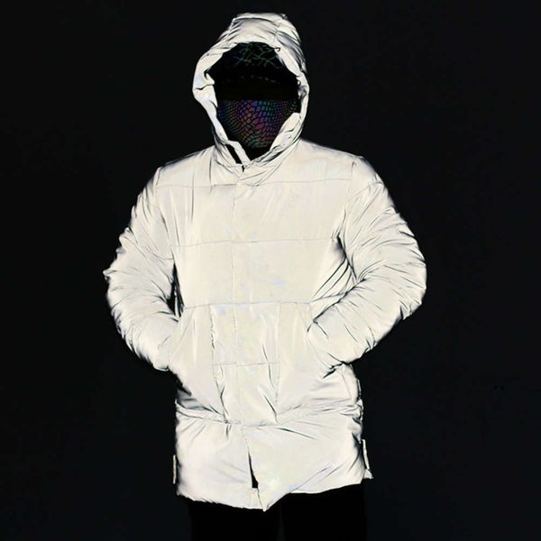 men's jackets coats winter mid long thickened warm reflective cotton padded garment fashion luminous bread 9u9j, Black;brown
men's jackets coats winter mid long thickened warm reflective cotton padded garment fashion luminous bread 9u9j, Black;brown