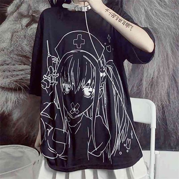 goth tshirt women harajuku anime girl print alt clothes aesthetic streetwear japanese style mingliusili tee shirt 210623, White
goth tshirt women harajuku anime girl print alt clothes aesthetic streetwear japanese style mingliusili tee shirt 210623, White