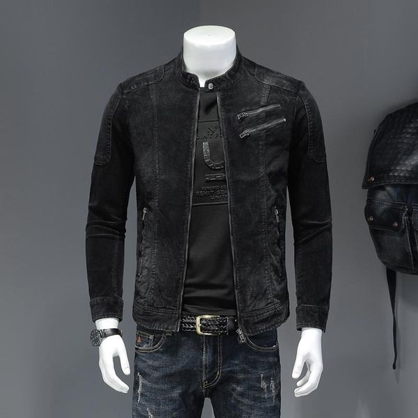 men's jackets corduroy jacket black autumn elastic slim body washing motorcycle clothes denim leisure, Black;brown
men's jackets corduroy jacket black autumn elastic slim body washing motorcycle clothes denim leisure, Black;brown