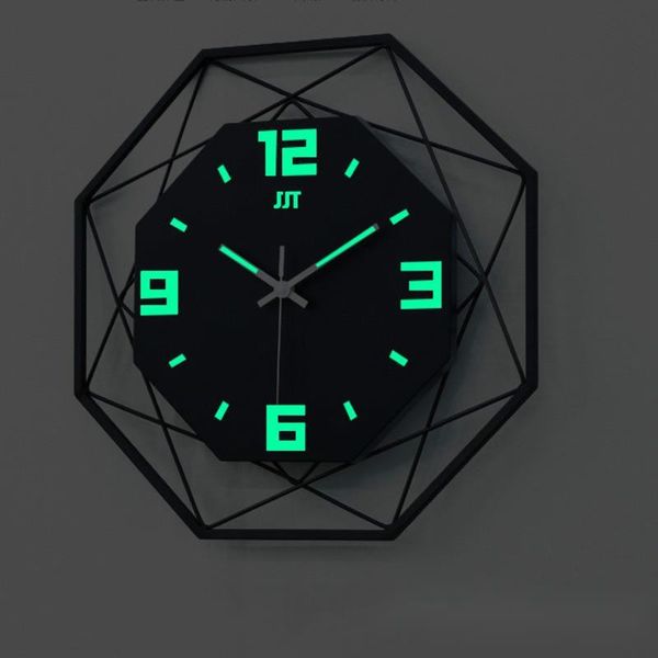iron art large wall clock simple mute luminous metal clocks creative modern design home office decoration watch
iron art large wall clock simple mute luminous metal clocks creative modern design home office decoration watch