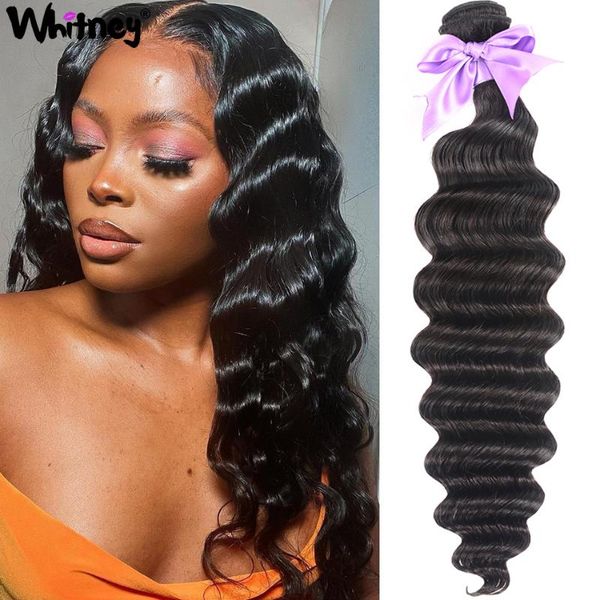 brazilian loose deep hair weave bundles 100% remy human extension natural color 3 wave whitney bulks, Black
brazilian loose deep hair weave bundles 100% remy human extension natural color 3 wave whitney bulks, Black
