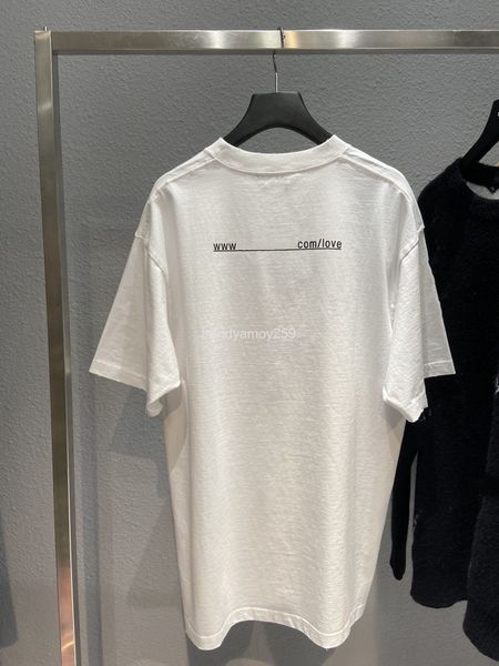women's t-shirt spring and summer high version b home i u print pullover round neck loose cotton versatile casual couple t-shirt short, White
women's t-shirt spring and summer high version b home i u print pullover round neck loose cotton versatile casual couple t-shirt short, White