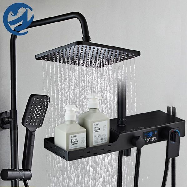 digital display shower faucetthermostatic rainfall faucet temperature screen single handle mixer tap bath bathroom sets
digital display shower faucetthermostatic rainfall faucet temperature screen single handle mixer tap bath bathroom sets