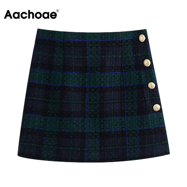 vintage plaid a line skirt summer button skirts women elegant office wear tweed mini skirt bottoms jupe femme 2021, Black;white
vintage plaid a line skirt summer button skirts women elegant office wear tweed mini skirt bottoms jupe femme 2021, Black;white