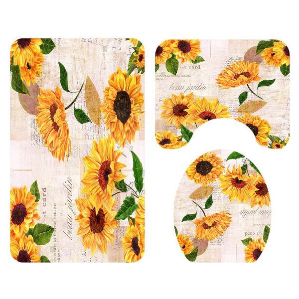 bath mats mat 3 pcs/set daisy rose printed pattern toilet cover foot pad non-slip absorbent bathroom door rug carpet
bath mats mat 3 pcs/set daisy rose printed pattern toilet cover foot pad non-slip absorbent bathroom door rug carpet
