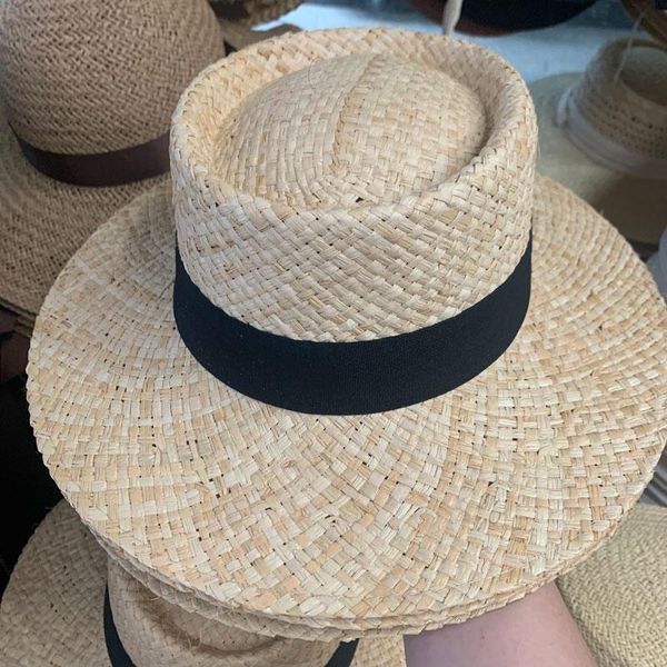 wide brim hats french concave handmade natural raffia straw hat for women summer breathable casual womens fashionable, Blue;gray
wide brim hats french concave handmade natural raffia straw hat for women summer breathable casual womens fashionable, Blue;gray