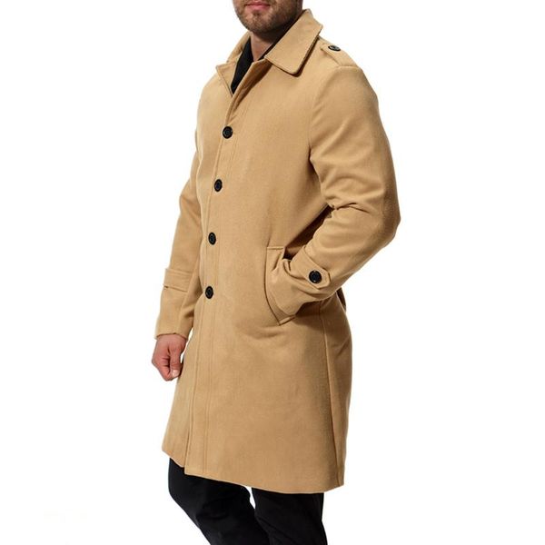 autumn winter woolen coat male long jacket cotton thick warm men overcoat men's wool & blends, Black
autumn winter woolen coat male long jacket cotton thick warm men overcoat men's wool & blends, Black