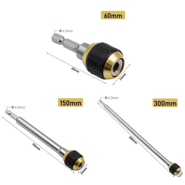 professional hand tool sets 50lf 60/150/300mm hexagonal shank quick coupling 1/4 inner hex self-locking connecting rod drill bit holder chuc
professional hand tool sets 50lf 60/150/300mm hexagonal shank quick coupling 1/4 inner hex self-locking connecting rod drill bit holder chuc