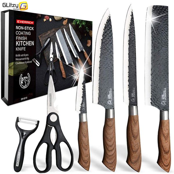 stainess stee kitchen knife set 6 pieces forged meat ceaver scissors ceramic peeer chef carving sicer cooking paring toos
stainess stee kitchen knife set 6 pieces forged meat ceaver scissors ceramic peeer chef carving sicer cooking paring toos