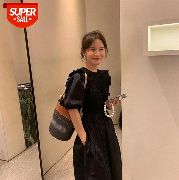 korean style round neck women's puff sleeve dress french high ji sense hepburn black waist and thin temperament platycodon skirt #vs8r, Black;gray
korean style round neck women's puff sleeve dress french high ji sense hepburn black waist and thin temperament platycodon skirt #vs8r, Black;gray