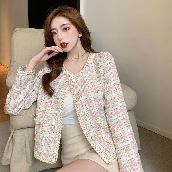 women's jackets 2021 autumn plaid coat women casual o neck single breasted button cardigan female long sleeve jacket outwear, Black;brown
women's jackets 2021 autumn plaid coat women casual o neck single breasted button cardigan female long sleeve jacket outwear, Black;brown