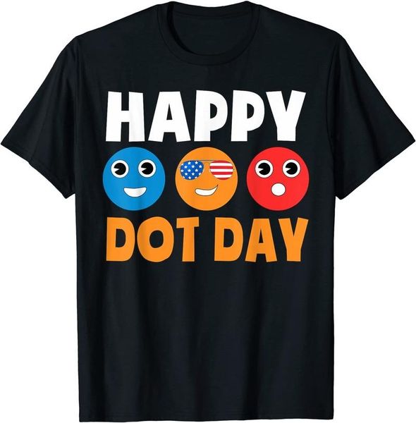 men's t-shirts 2021 t-shirt men short sleeve cotton couple happy international dot day cute colorful dots kids toddler, White;black
men's t-shirts 2021 t-shirt men short sleeve cotton couple happy international dot day cute colorful dots kids toddler, White;black