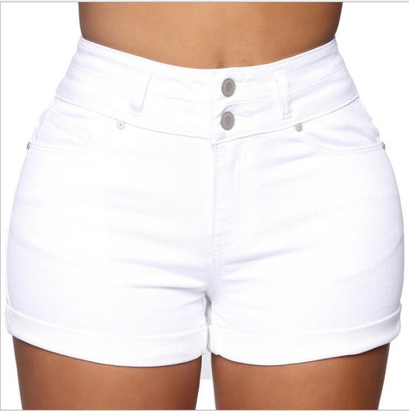 women's shorts black/white jeans summer style casual curling stretchy high waist denim short female sweat j3438, White;black
women's shorts black/white jeans summer style casual curling stretchy high waist denim short female sweat j3438, White;black
