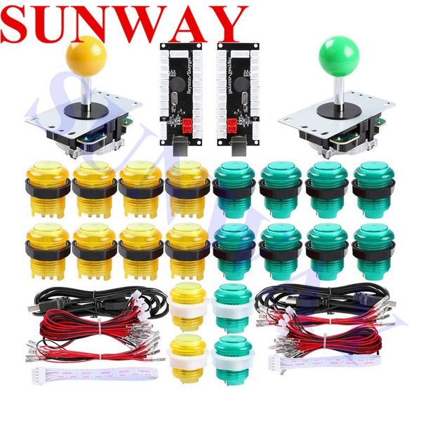 game controllers & joysticks sunway 2 player led arcade buttons and diy kit 2x joysticks+20x controller for mame
game controllers & joysticks sunway 2 player led arcade buttons and diy kit 2x joysticks+20x controller for mame