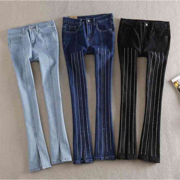 women's jeans wholesale fashion brand retro wide leg beading female street style diamond hollow cut split wq2203 dropship, Blue
women's jeans wholesale fashion brand retro wide leg beading female street style diamond hollow cut split wq2203 dropship, Blue