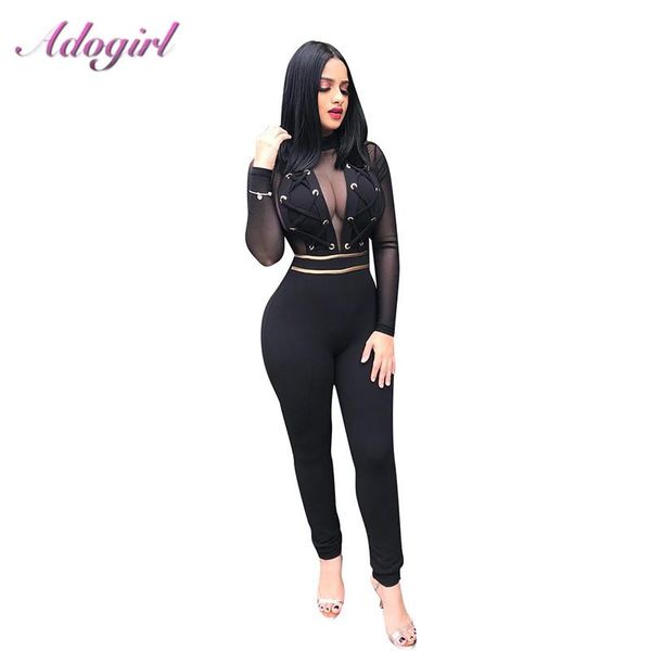 women's jumpsuits & rompers sheer mesh bandage night party club jumpsuit women casual long sleeve zipper up patchwork street outfit ove, Black;white
women's jumpsuits & rompers sheer mesh bandage night party club jumpsuit women casual long sleeve zipper up patchwork street outfit ove, Black;white