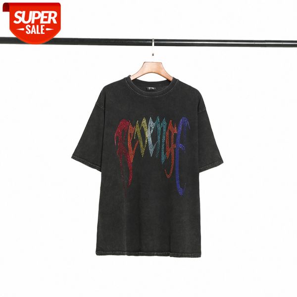 revenge gallery rap color rhinestone washed fried flowers distressed hip hop short sleeve t-shirt #ee6j, White;black
revenge gallery rap color rhinestone washed fried flowers distressed hip hop short sleeve t-shirt #ee6j, White;black