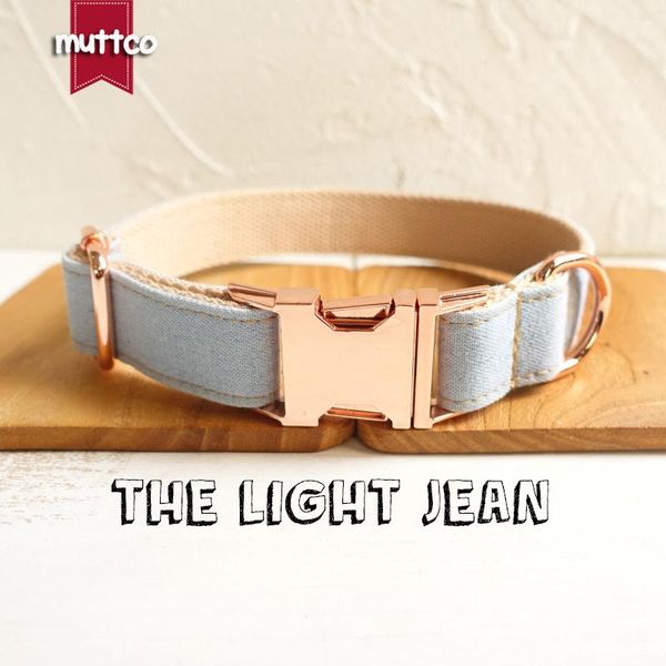 dog collars & leashes muttco retailing self-design collar the light jean handmade wathet blue and white 5 sizes udc034m
dog collars & leashes muttco retailing self-design collar the light jean handmade wathet blue and white 5 sizes udc034m