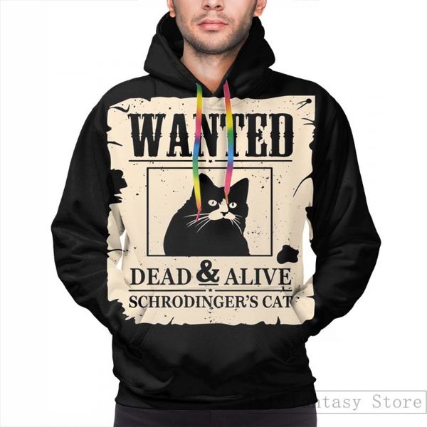 men's hoodies & sweatshirts mens sweatshirt for women funny wanted dead and alive schrodinger print casual longsleeve coat streatwear, Black
men's hoodies & sweatshirts mens sweatshirt for women funny wanted dead and alive schrodinger print casual longsleeve coat streatwear, Black
