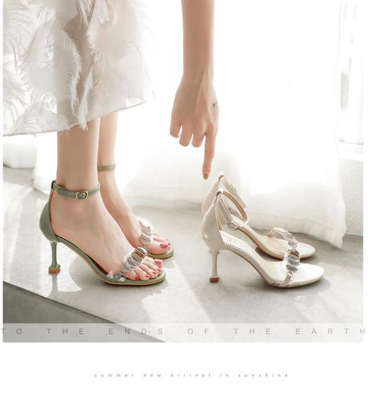 dress shoes 2021 summer fashion transparent high heels ladies lace-up stiletto gentle and elegant women's, Black
dress shoes 2021 summer fashion transparent high heels ladies lace-up stiletto gentle and elegant women's, Black