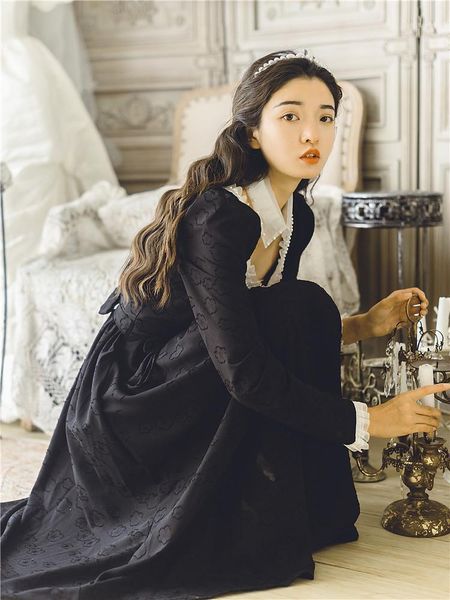 casual dresses 2021 fashion women's clothing full a-line vintage dress for women, Black;gray
casual dresses 2021 fashion women's clothing full a-line vintage dress for women, Black;gray