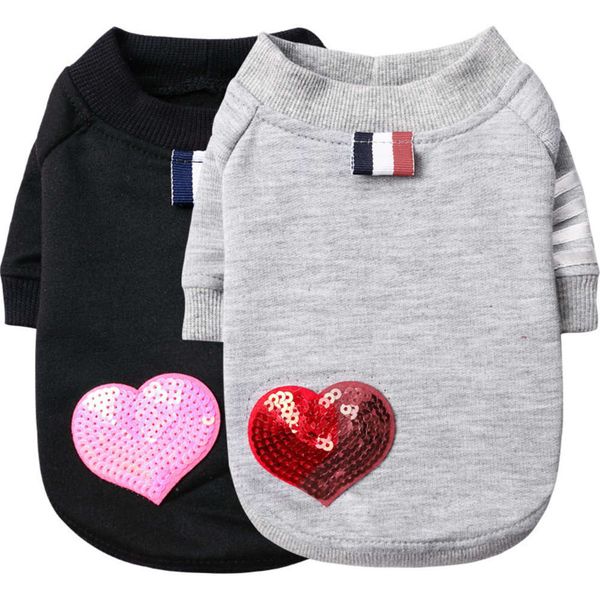 the dog clothes spring red star sequin t-shirt small dog summer pet clothing # 
the dog clothes spring red star sequin t-shirt small dog summer pet clothing #