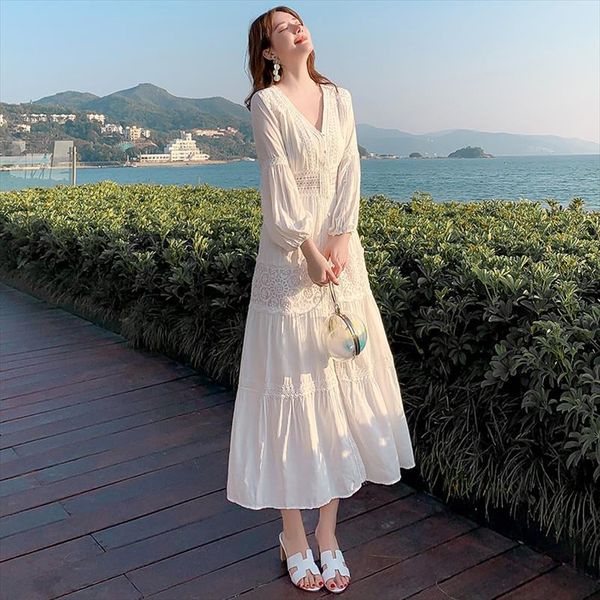 arrival summer boho maxi white women dress lace long tunic beach vacation holiday clothes, Black;gray
arrival summer boho maxi white women dress lace long tunic beach vacation holiday clothes, Black;gray