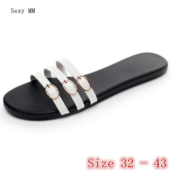 summer style shoes slides women flat sandals woman flip flops slippers ladies plus size 32 33 - 40 41 42 43, Black
summer style shoes slides women flat sandals woman flip flops slippers ladies plus size 32 33 - 40 41 42 43, Black