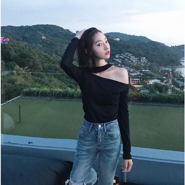 women's t-shirt 2021 t shirt women summer korean version slim fit pullover hollow open neck turtleneck tee harajuku, White
women's t-shirt 2021 t shirt women summer korean version slim fit pullover hollow open neck turtleneck tee harajuku, White