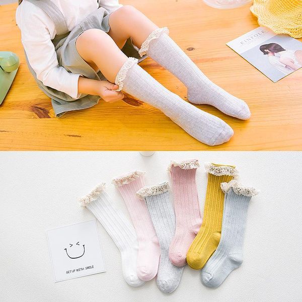 socks kid princess girls children's knee high with lace baby candy color cotton spring style, Pink;yellow
socks kid princess girls children's knee high with lace baby candy color cotton spring style, Pink;yellow
