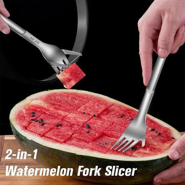 forks creative portable multi-purpose 2-in-1 watermelon fork slicer fruit cutting pieces tableware spoon/fork kit
forks creative portable multi-purpose 2-in-1 watermelon fork slicer fruit cutting pieces tableware spoon/fork kit