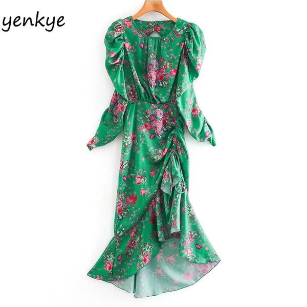 women floral print asymmetric backless long sleeve o neck ruffle dresses fashion hem drawstring draped party dress 210514, Black;gray
women floral print asymmetric backless long sleeve o neck ruffle dresses fashion hem drawstring draped party dress 210514, Black;gray