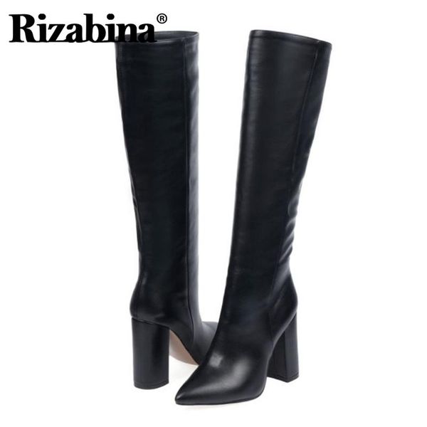 boots rizabina women high heel fashion winter shoes woman warm knee office long botas footwear size 34-43, Black
boots rizabina women high heel fashion winter shoes woman warm knee office long botas footwear size 34-43, Black