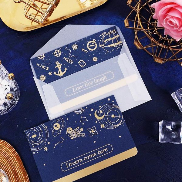 greeting cards 4pcs planet moon gold foil thank you card with envelop business blue conference gift party supplies sailing star decor
greeting cards 4pcs planet moon gold foil thank you card with envelop business blue conference gift party supplies sailing star decor