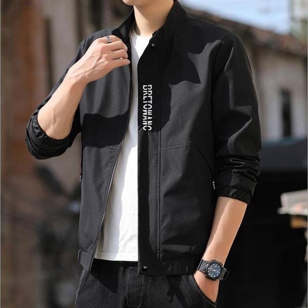 men's jackets autumn men's coat letter embroidery stand collar patchwork casual bomber jacket streetwear windbreaker men clothes, Black;brown
men's jackets autumn men's coat letter embroidery stand collar patchwork casual bomber jacket streetwear windbreaker men clothes, Black;brown