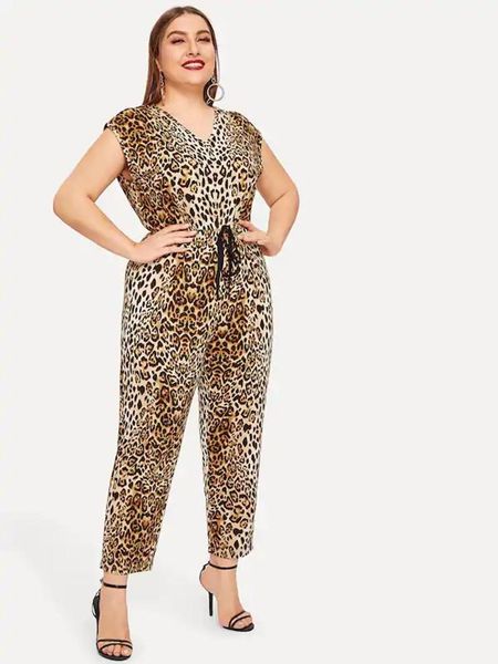 women's jumpsuits & rompers women jumpsuit leopard print sleeveless long pants streetwear summer 4xl plus size v neck playsuits female, Black;white
women's jumpsuits & rompers women jumpsuit leopard print sleeveless long pants streetwear summer 4xl plus size v neck playsuits female, Black;white