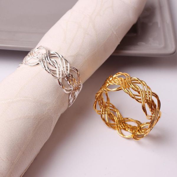 10pcs/metal gold and silver woven napkin ring table decoration refers to the family holiday party el wedding banquet jewelry rings
10pcs/metal gold and silver woven napkin ring table decoration refers to the family holiday party el wedding banquet jewelry rings