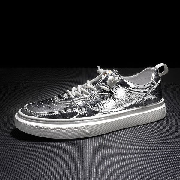 new board men's fashion brand silver men's casual hollow out breathable summer single shoes, Black
new board men's fashion brand silver men's casual hollow out breathable summer single shoes, Black