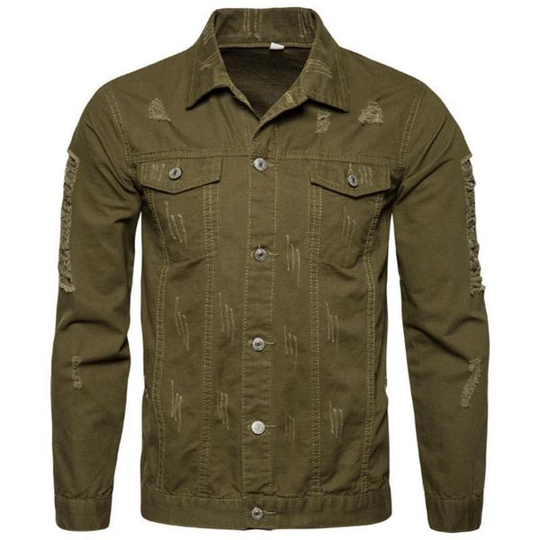men's jackets cotton jacket men casual army green fashion hole style coats spring autumn slim black male o7mo, Black;brown
men's jackets cotton jacket men casual army green fashion hole style coats spring autumn slim black male o7mo, Black;brown