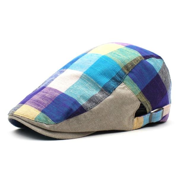 berets ditpossible summer women's hats retro multicolor plaid visors thin flat caps for men vintage ladies hat sboy cap, Blue;gray
berets ditpossible summer women's hats retro multicolor plaid visors thin flat caps for men vintage ladies hat sboy cap, Blue;gray