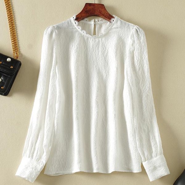 women's blouses & shirts white black shirt elegant stand collar long sleeve solid spring autumn female real silk blouse woman
women's blouses & shirts white black shirt elegant stand collar long sleeve solid spring autumn female real silk blouse woman