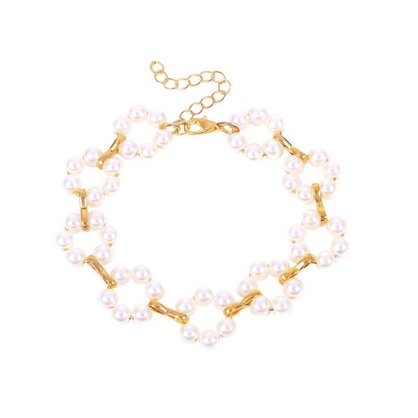 charm bracelets fashion elegant pearl for ladies braided bracelet geometric beaded multi-layered flowers personality jwelry, Golden;silver
charm bracelets fashion elegant pearl for ladies braided bracelet geometric beaded multi-layered flowers personality jwelry, Golden;silver