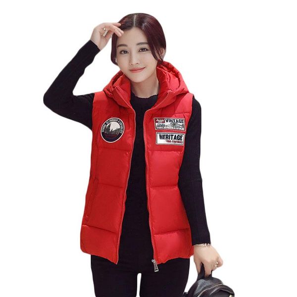 women's vests 2021 arrival women autumn winter jacket vest 5xl short hooded warm ladies parka cotton padded female slim waistcoat zl554, Black;white
women's vests 2021 arrival women autumn winter jacket vest 5xl short hooded warm ladies parka cotton padded female slim waistcoat zl554, Black;white