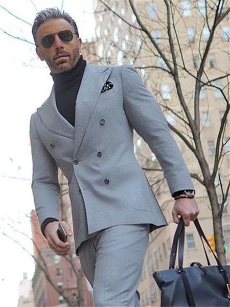 men's suits & blazers (jacket + pants) with groom's pants prom tuxedo double blazer breasted tweed suit business party wedding, White;black
men's suits & blazers (jacket + pants) with groom's pants prom tuxedo double blazer breasted tweed suit business party wedding, White;black