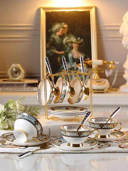 mugs golden coffee cups saucers serving set ceramic for home décor porcelain 
mugs golden coffee cups saucers serving set ceramic for home décor porcelain