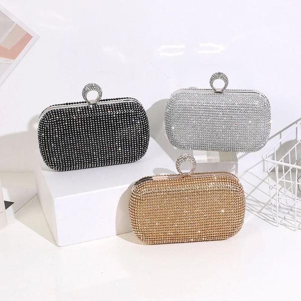 silver gold black color rhinestones evening bags women day clutch finger ring diamonds shoulder chain bag metal flap purses and handbags
silver gold black color rhinestones evening bags women day clutch finger ring diamonds shoulder chain bag metal flap purses and handbags